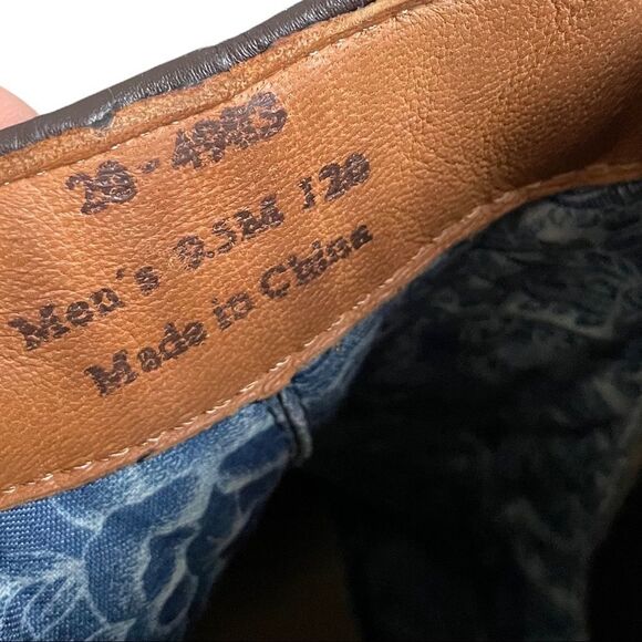 JOHNSTON & MURPHY Leather Chelsea Slip-On Ankle Boots Brown 9.5 - Picture 10 of 12